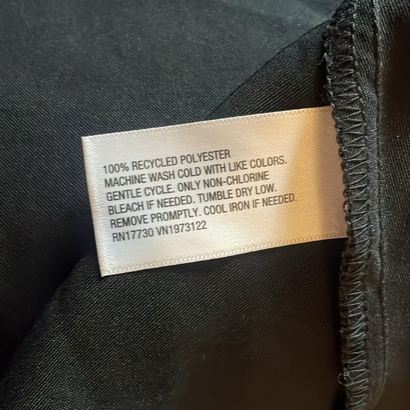 Ava & Viv Women’s Black Cowl Neck Satin-Like Top - Picture 6 of 6